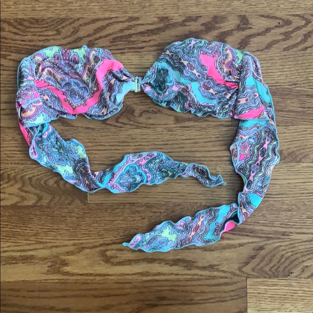 Victoria’s Secret paisley strapless bikini top